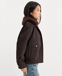 Good American Women's Collared Jacket