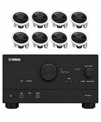 Yamaha Rx-V4A 5.2 Channel Av Receiver with 8 In-Ceiling Speakers