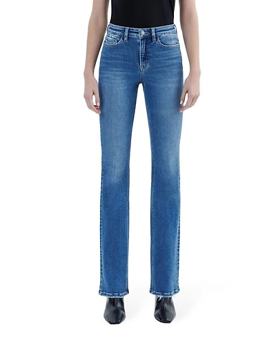 Flying Monkey Women's High Rise Full Length Bootcut Jeans