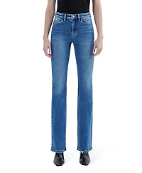 Flying Monkey Women's High Rise Full Length Bootcut Jeans