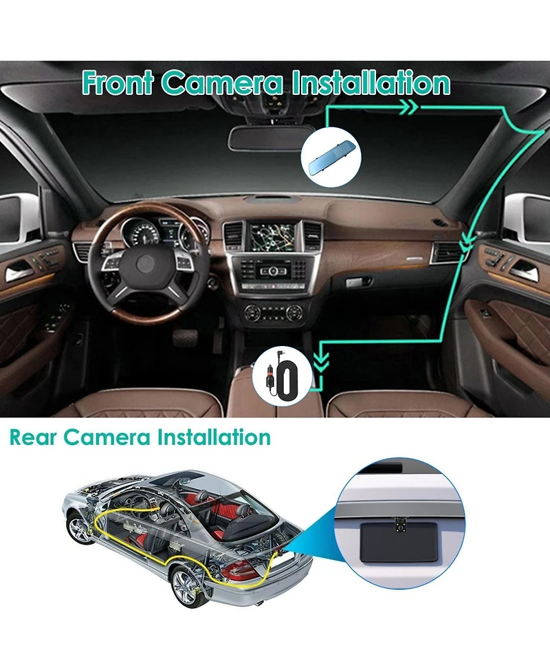 Neewer 1080P Dash Cam with Loop Recording, G-Sensor, Parking Monitor