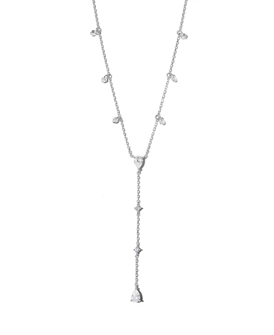 Girls Crew Gold-Plated Crystal Pear Drop Necklace