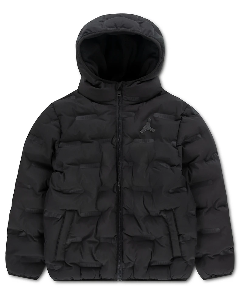 Jordan Boys' 8-20 Heat Debossed Midweight Long-Sleeve Puffer Jacket