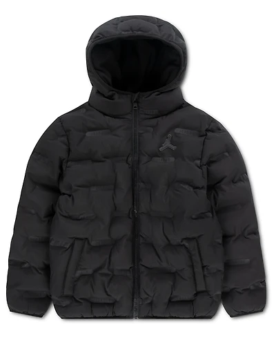 Jordan Boys' 8-20 Heat Debossed Midweight Long-Sleeve Puffer Jacket