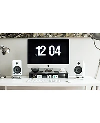Kanto S4 Angled Solid Steel Desktop Speaker Stands, Up to 8 Lbs.