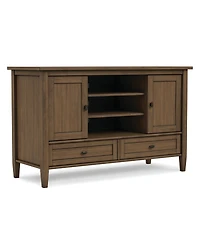 Simpli Home Warm Shaker Solid Wood Tv Media Stand