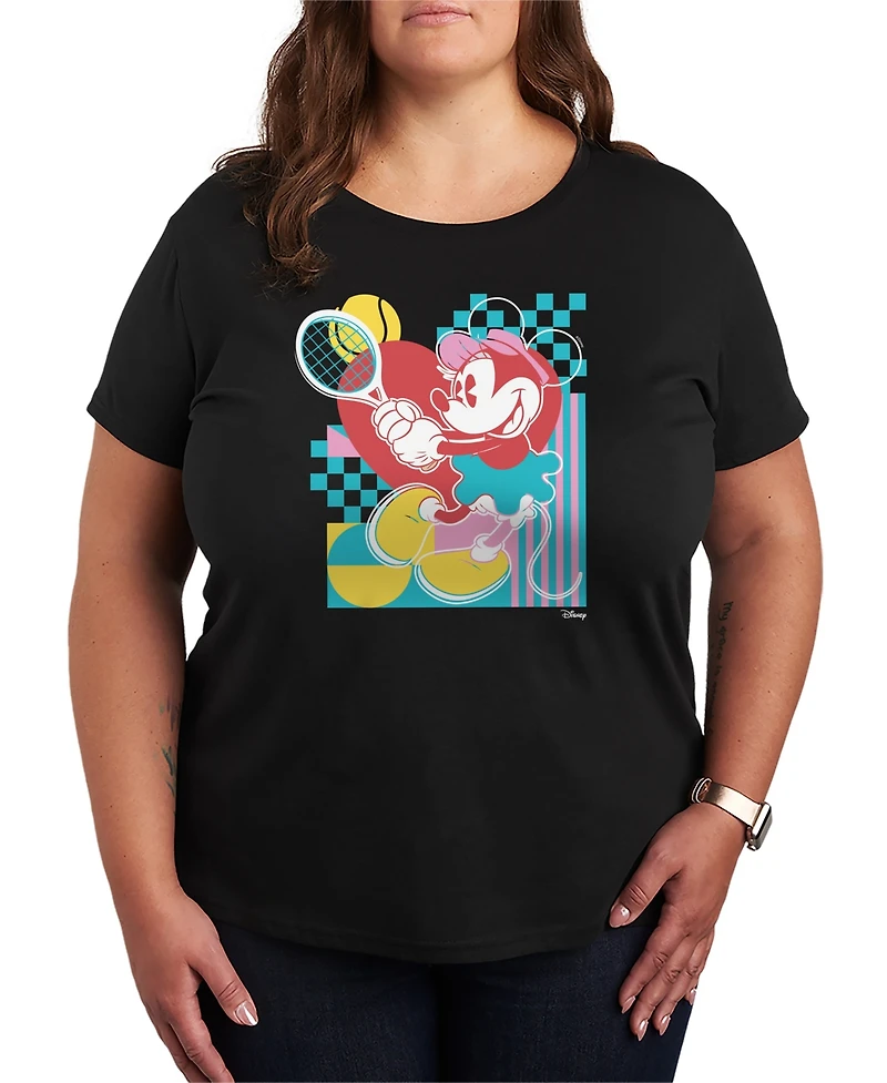 Hybrid Apparel Plus Minnie Tennis Graphic T-Shirt