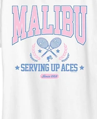 Hybrid Apparel Plus Barbie Malibu Varsity Tennis Graphic T-Shirt