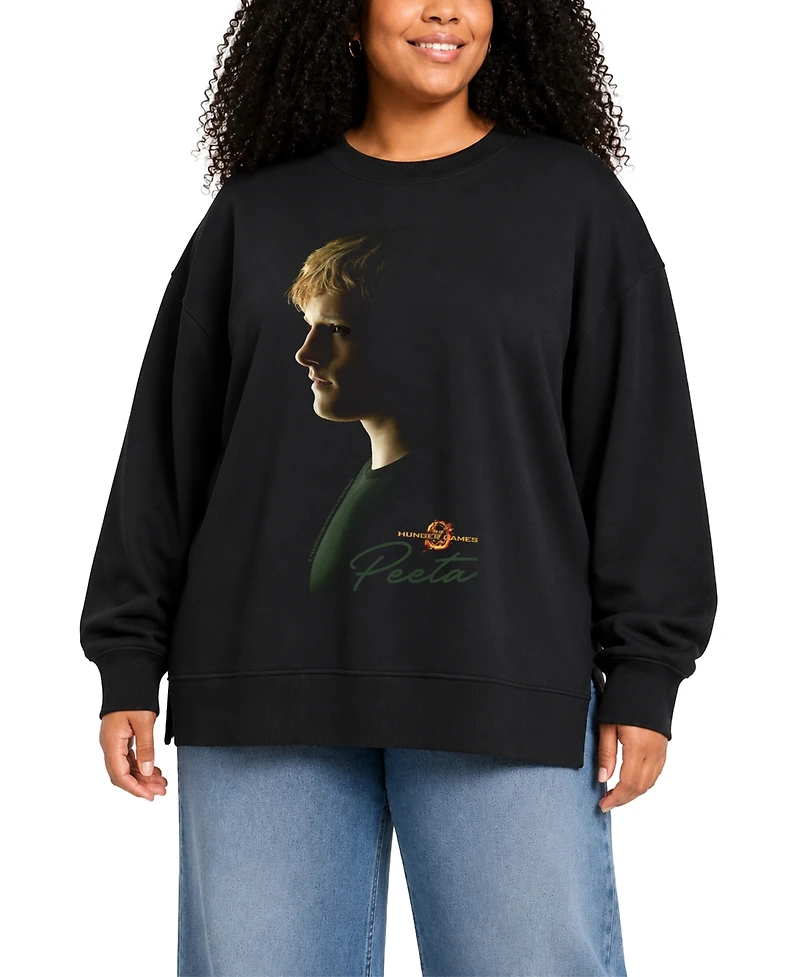 Hybrid Apparel Plus Peeta Portrait Fleece Sweatshirt