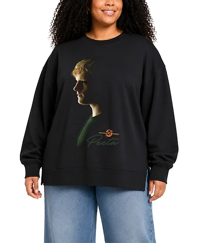 Hybrid Apparel Plus Peeta Portrait Fleece Sweatshirt