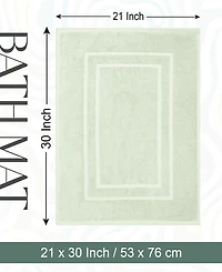 Feather & Stitch, Ny Cotton Super Absorbent Terry 2-Piece Bath Mat Set