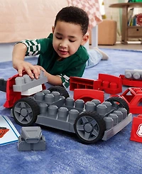 Mega Bloks Build & Go Race Car 3-in-1 with Rolling Wheels, 26-Piece Building Set, Ages 3+
