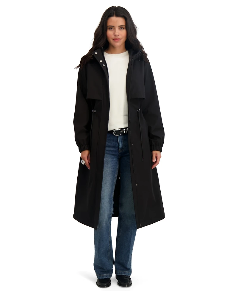 Tahari Womens Maxi Anorak Coat