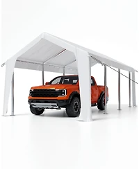 gaomon 10x20 Ft Waterproof and Uv-Resistant carport Replacement Canopy Cover -220G Pe Fabric - (Cover Only