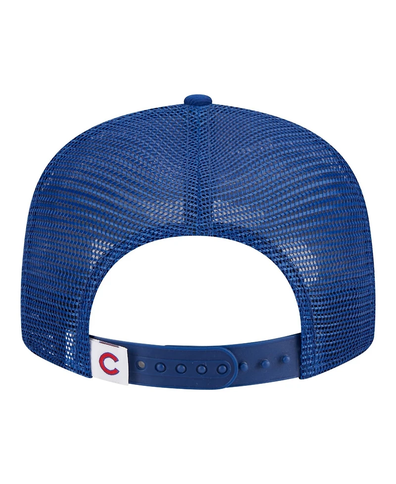 New Era Big Boys and Girls Royal Chicago Cubs 9FIFTY Trucker Snapback Hat