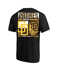 Fanatics Men's Profile Black San Diego Padres Big Tall Two-Sided Graphic T-Shirt