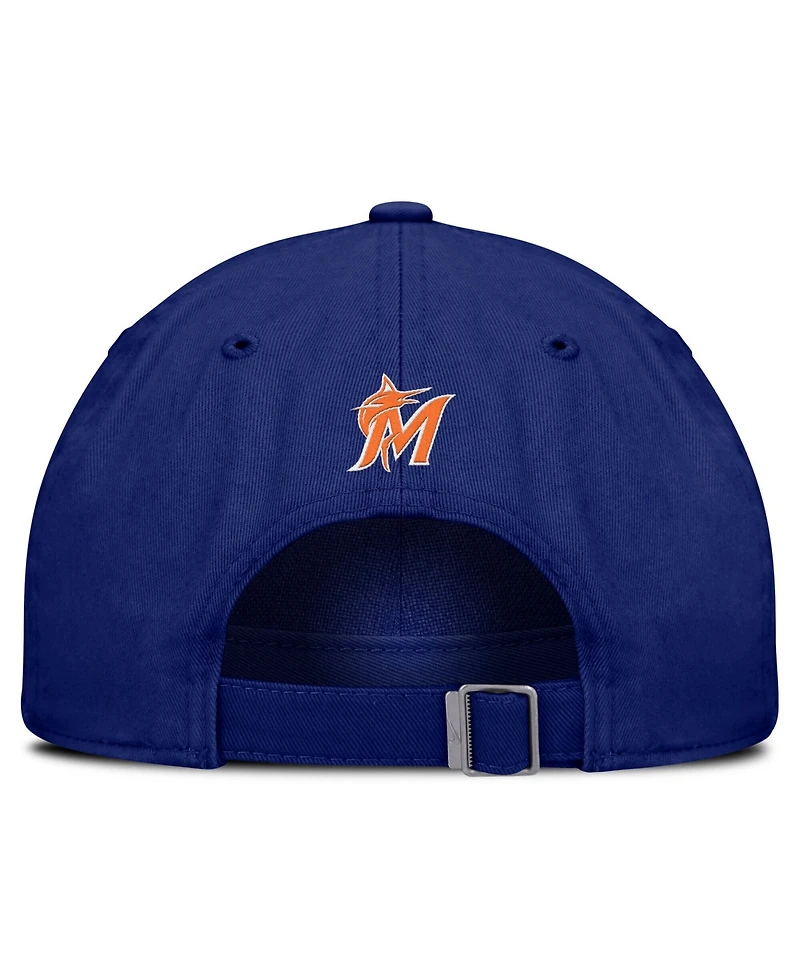 Nike Men's Deep Royal Miami Marlins Club Adjustable Hat