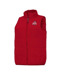 Antigua Women's Scarlet Ohio State Buckeyes Experience Full-Zip Vest
