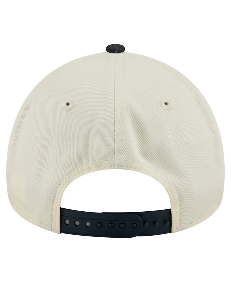 New Era Men's Cream Chicago White Sox Speckle A-Frame 9FORTY Adjustable Hat