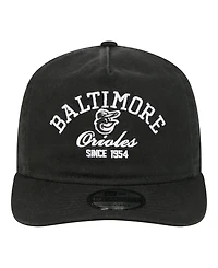 New Era Men's Black Baltimore Orioles Stacked 19TWENTY Adjustable Hat