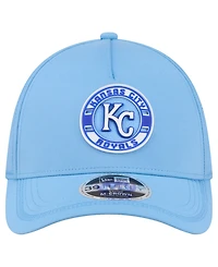 New Era Men's Light Blue Kansas City Royals Patch 39THIRTY A-Frame M-Crown Perforated Flex Hat