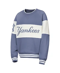 Outerstuff Big Boys and Girls Blue New York Yankees Ultimate Pastels on Base Sweatshirt