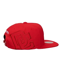 Mitchell & Ness Men's and Women's Red Washington Nationals Side Logo Snapback Hat