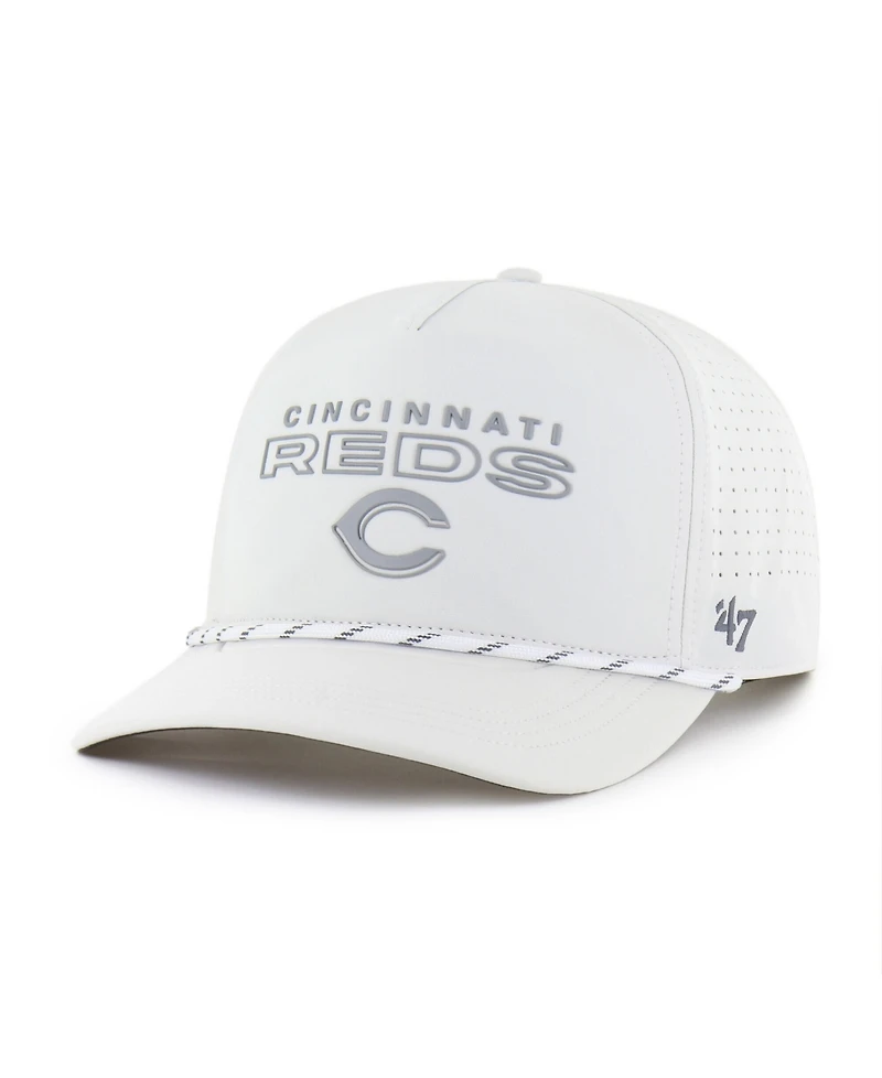 '47 Brand Men's White Cincinnati Reds Forward Vault Hitch Adjustable Hat