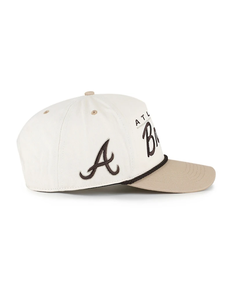 '47 Brand Men's Natural/Tan Atlanta Braves Neutral Terrain Hitch Rope Adjustable Hat