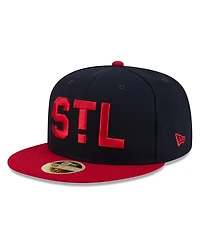 New Era Men's Navy/Red St. Louis Cardinals 2026 Baseball Hall of Fame 59FIFTY Fitted Hat
