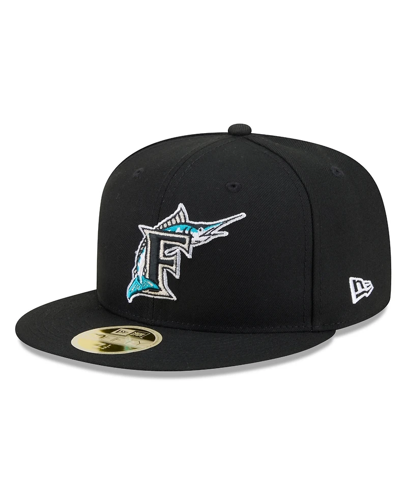 New Era Men's Black Florida Marlins 2026 Baseball Hall of Fame 59FIFTY Fitted Hat