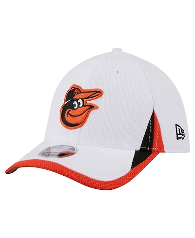 New Era Men's White Baltimore Orioles Cut n Sew 39THIRTY Flex Hat