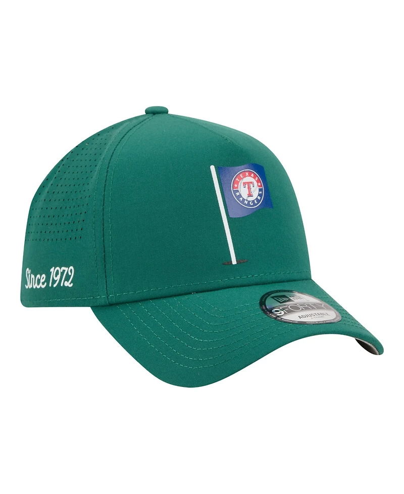 New Era Men's Green Texas Rangers Pin Seeker 9FORTY A-Frame Adjustable Hat