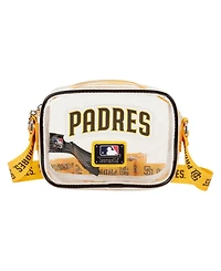Loungefly San Diego Padres Clear All Over Logo Crossbody Bag
