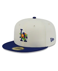 New Era Men's White/Royal Los Angeles Dodgers Blossom 59FIFTY Fitted Hat