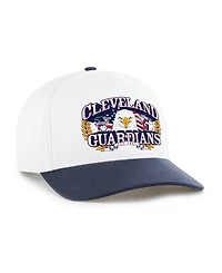 '47 Brand Men's White/Navy Cleveland Guardians Americana Eagle Hitch Adjustable Hat
