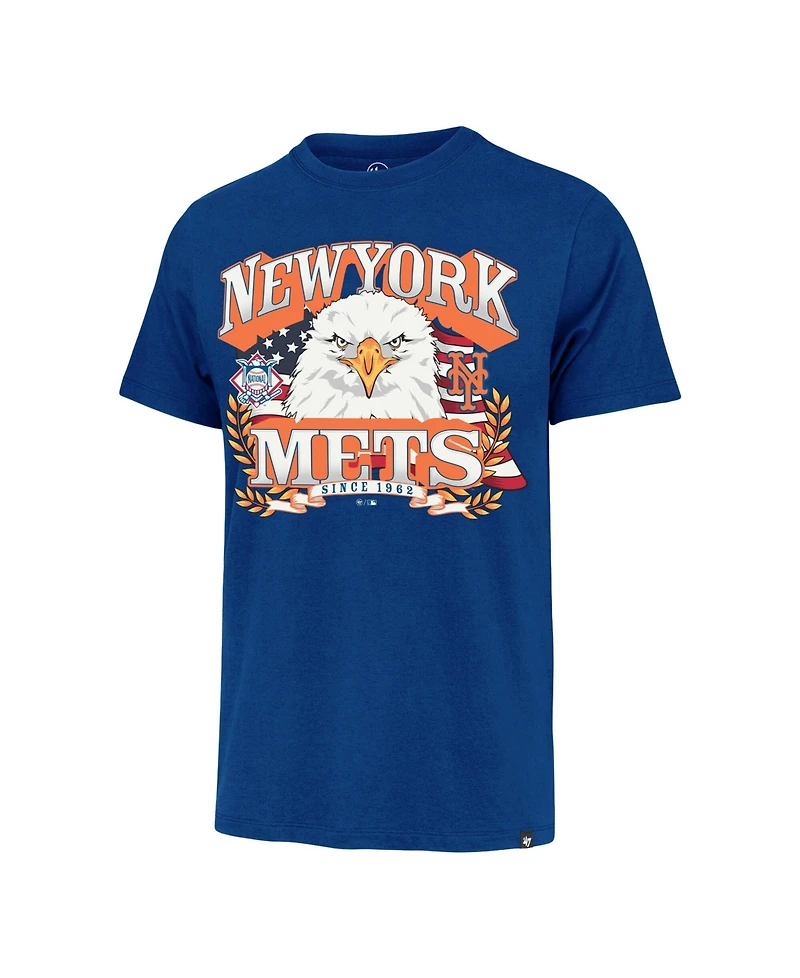 '47 Brand Men's Royal New York Mets Americana Eagle T-Shirt