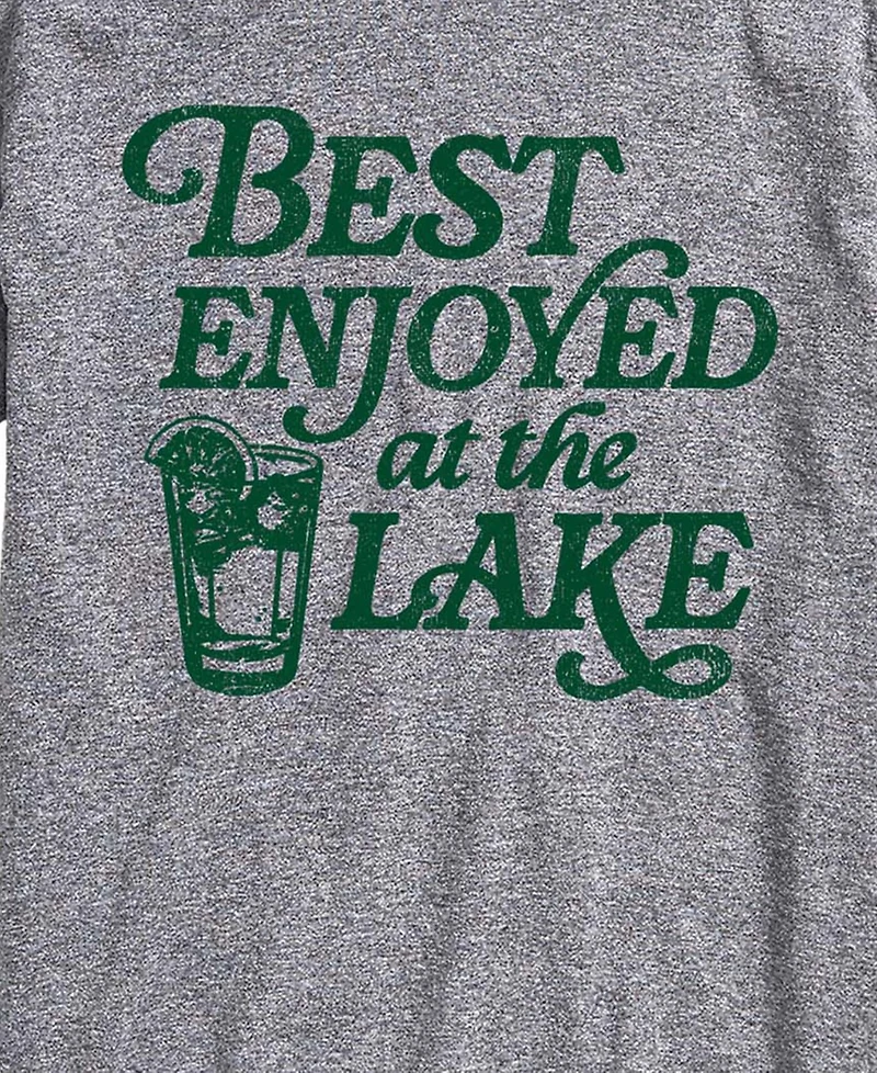 Airwaves Men's Instant Message Best Enjoyed At The Lake Graphic T-Shirt