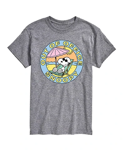 Airwaves Men's Peanuts Out Of Office Snoopy Graphic T-Shirt