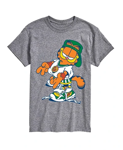 Airwaves Men's Garfield Streetwear Peace sign Graphic T-Shirt