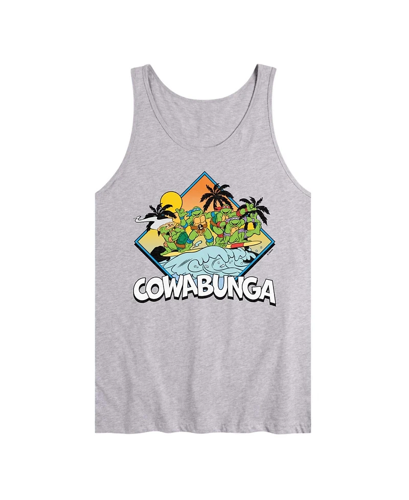 Airwaves Men's Teenage Mutant Ninja Turtles Cowabunga Surf Graphic Tank Top