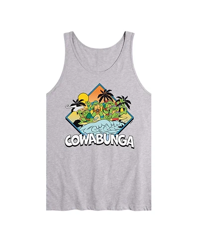 Airwaves Men's Teenage Mutant Ninja Turtles Cowabunga Surf Graphic Tank Top