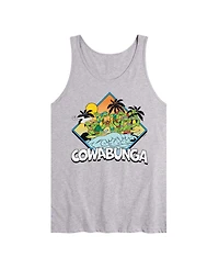 Airwaves Men's Teenage Mutant Ninja Turtles Cowabunga Surf Graphic Tank Top