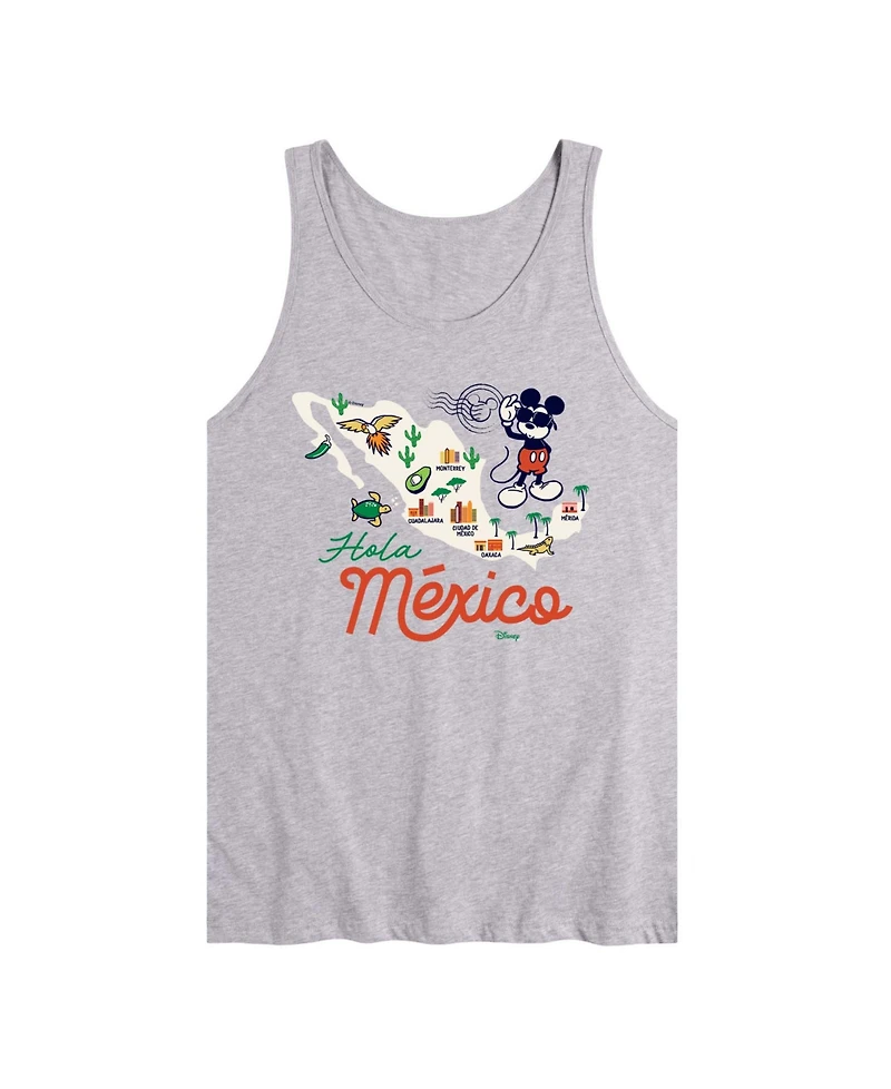 Airwaves Men's Disney Mickey Mexico Map Graphic Tank Top