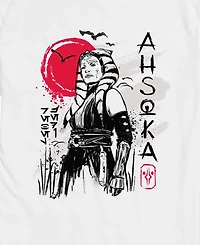 Airwaves Men's Star Wars Ahsoka Ink Drawing Graphic T-Shirt