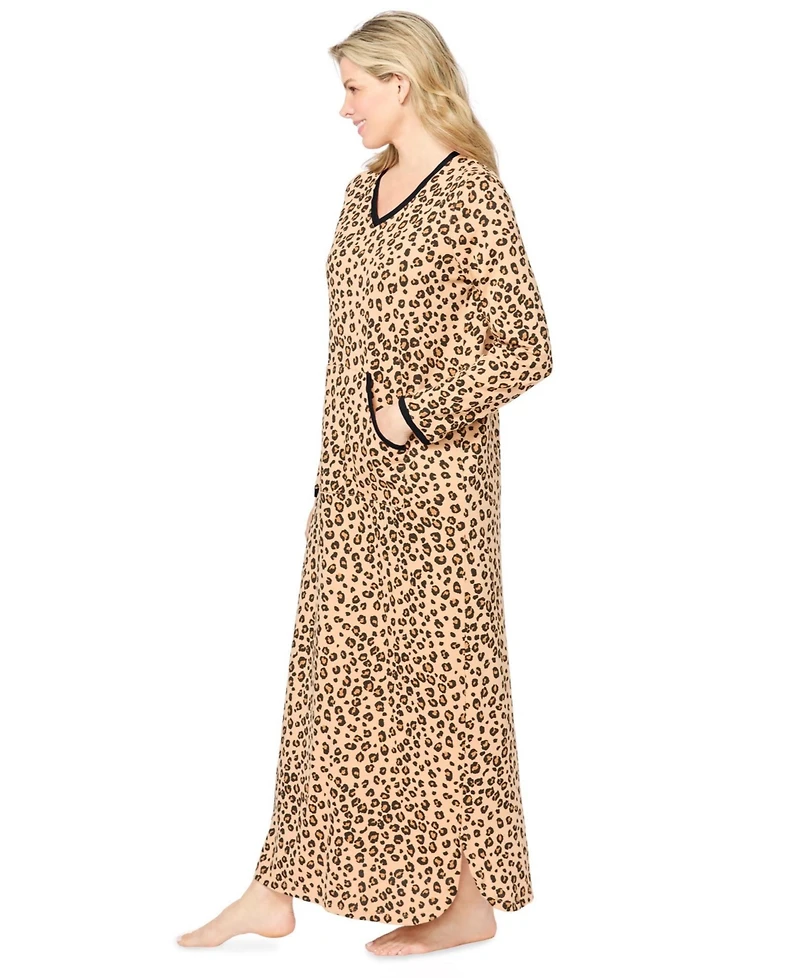 Dreams & Co. Women's Plus Long Printed Sleep Shirt