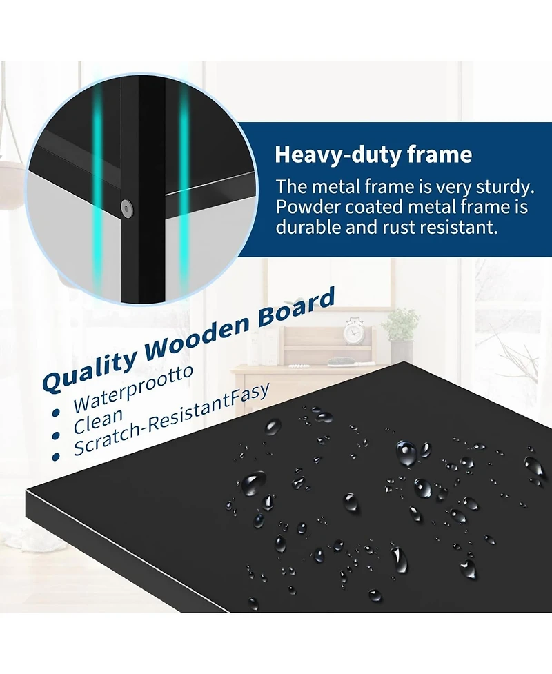 gaomon Triple Column 4-Tier Bookshelf