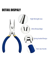 Xdovet Nose Pliers Set Long Mini Wire Bending Making