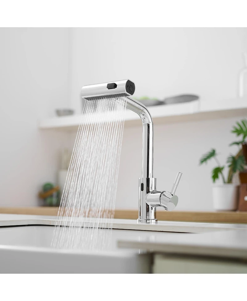 Phying Touchless Kitchen Faucet, Hands Free Automatic Smart Kitchen Faucet, Stainless Steel Touchless Kitchen Faucet