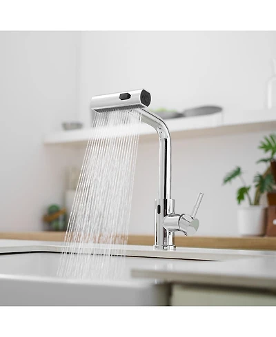 Phying Touchless Kitchen Faucet, Hands Free Automatic Smart Kitchen Faucet, Stainless Steel Touchless Kitchen Faucet